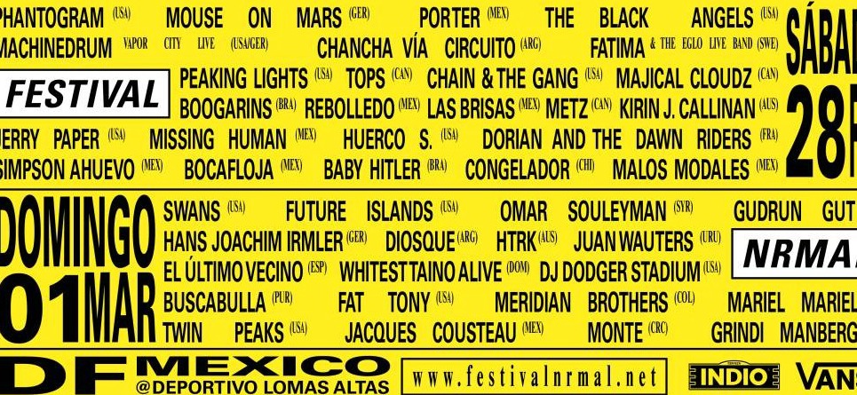 Festival NRMAL 2015: Sexta edición